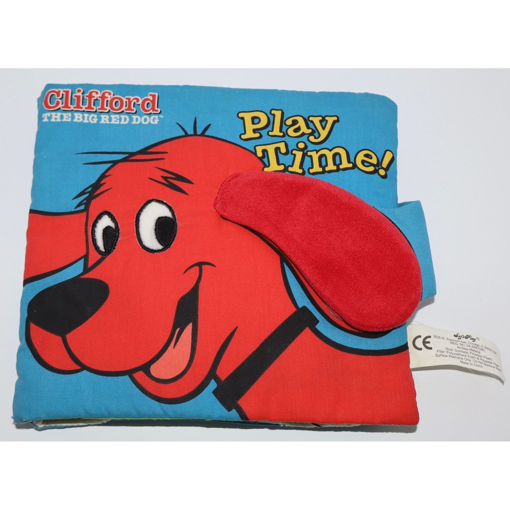 Scholastic Clifford the Big Red Dog Play Time Vintage Soft Cloth Book 2002